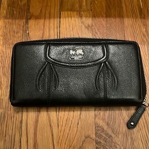 Coach large zip wallet